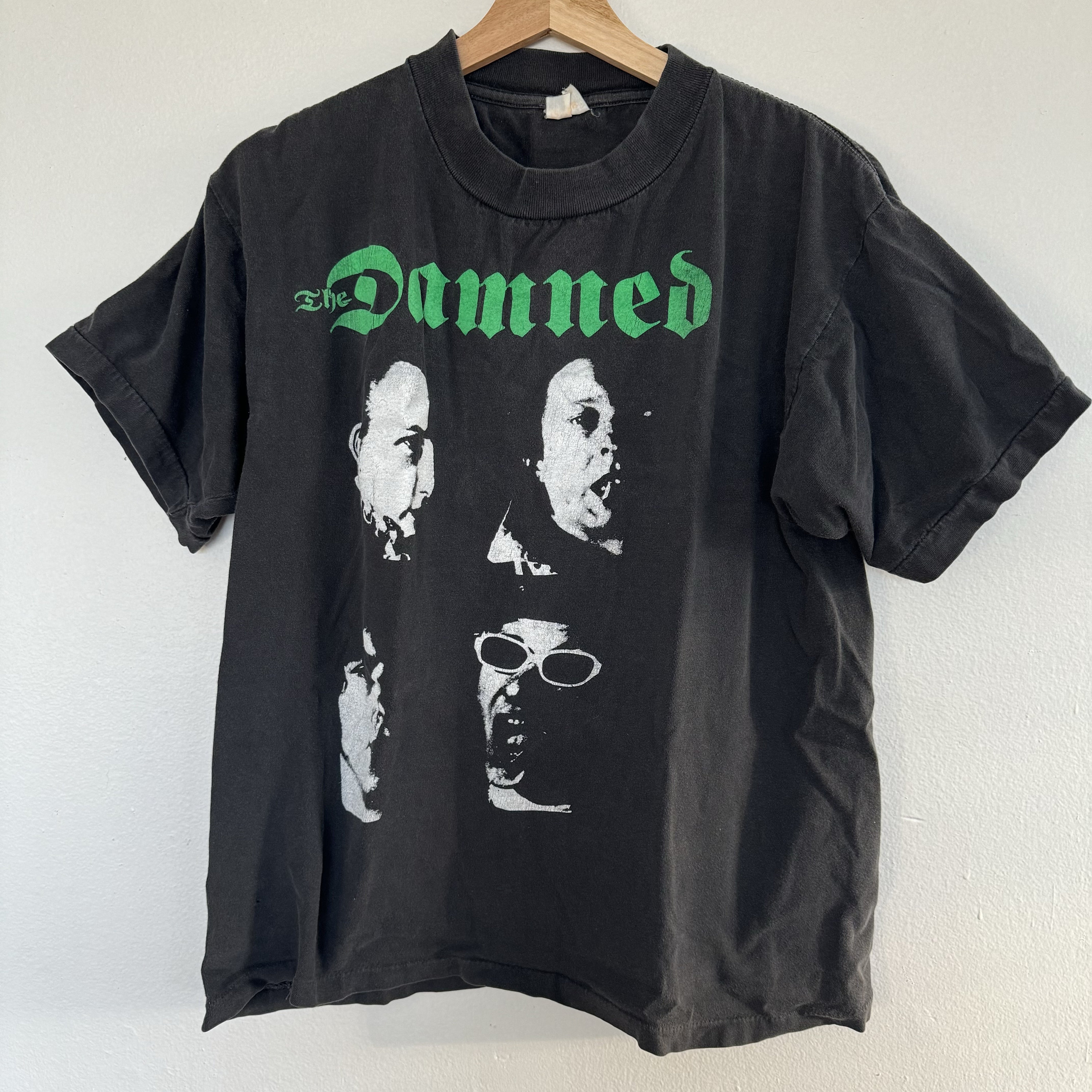 Vintage the Damned T-shirt Mens Medium Faded Distressed Music Punk