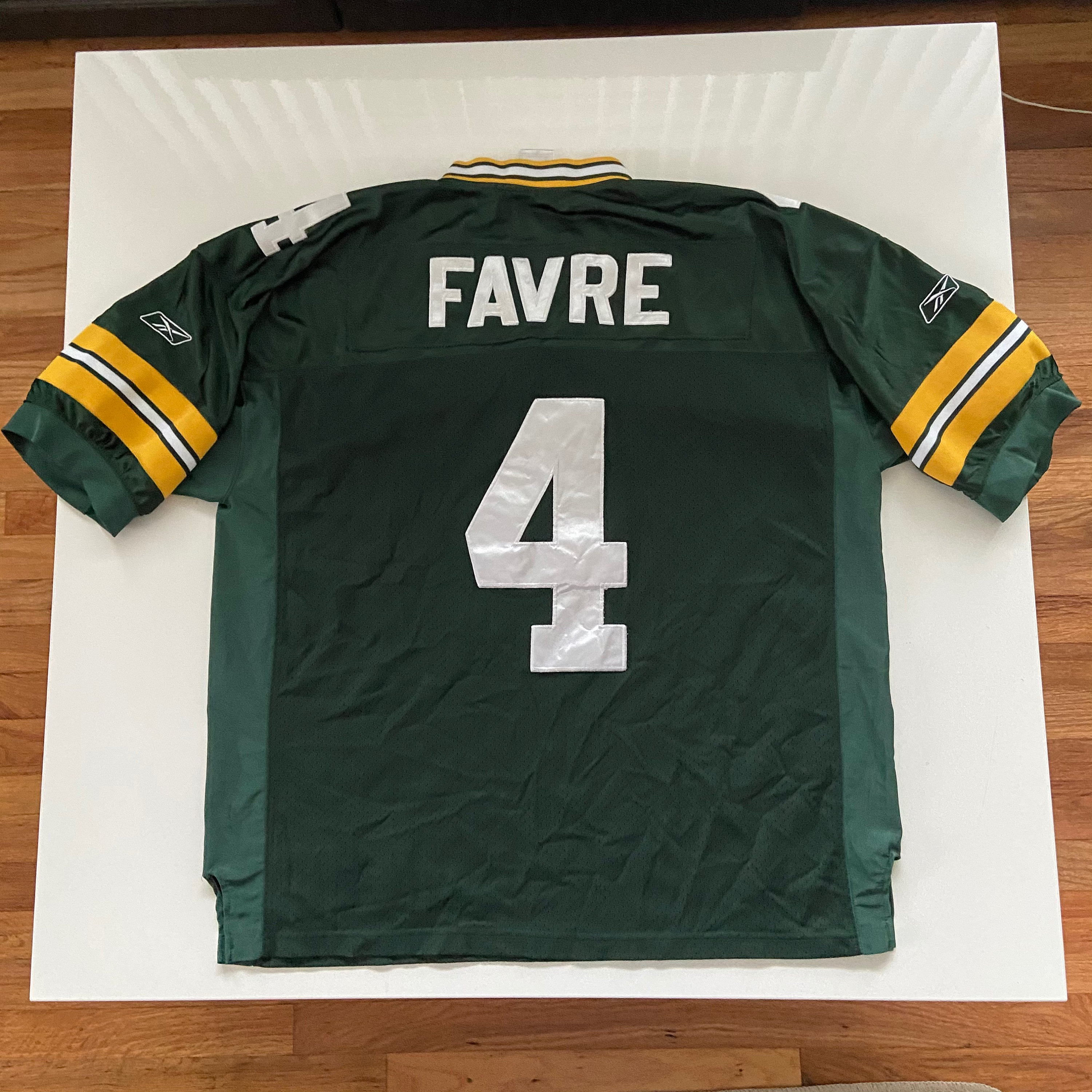 Reebok Brett Favre Green Bay Packers NFL Football Stitch Jersey 