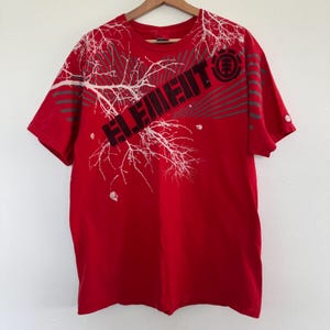 Element Skateboards Shirt Adult Large Made In USA Mens Vintage Clothing 90s Y2k  Spell Out Logo Skateboarding Skater Skating Skate