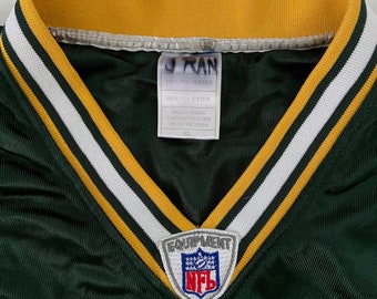 Vintage 90s Reebok Brett Favre Green Bay Packers Jersey Mens 52 NFL Football - Main Image