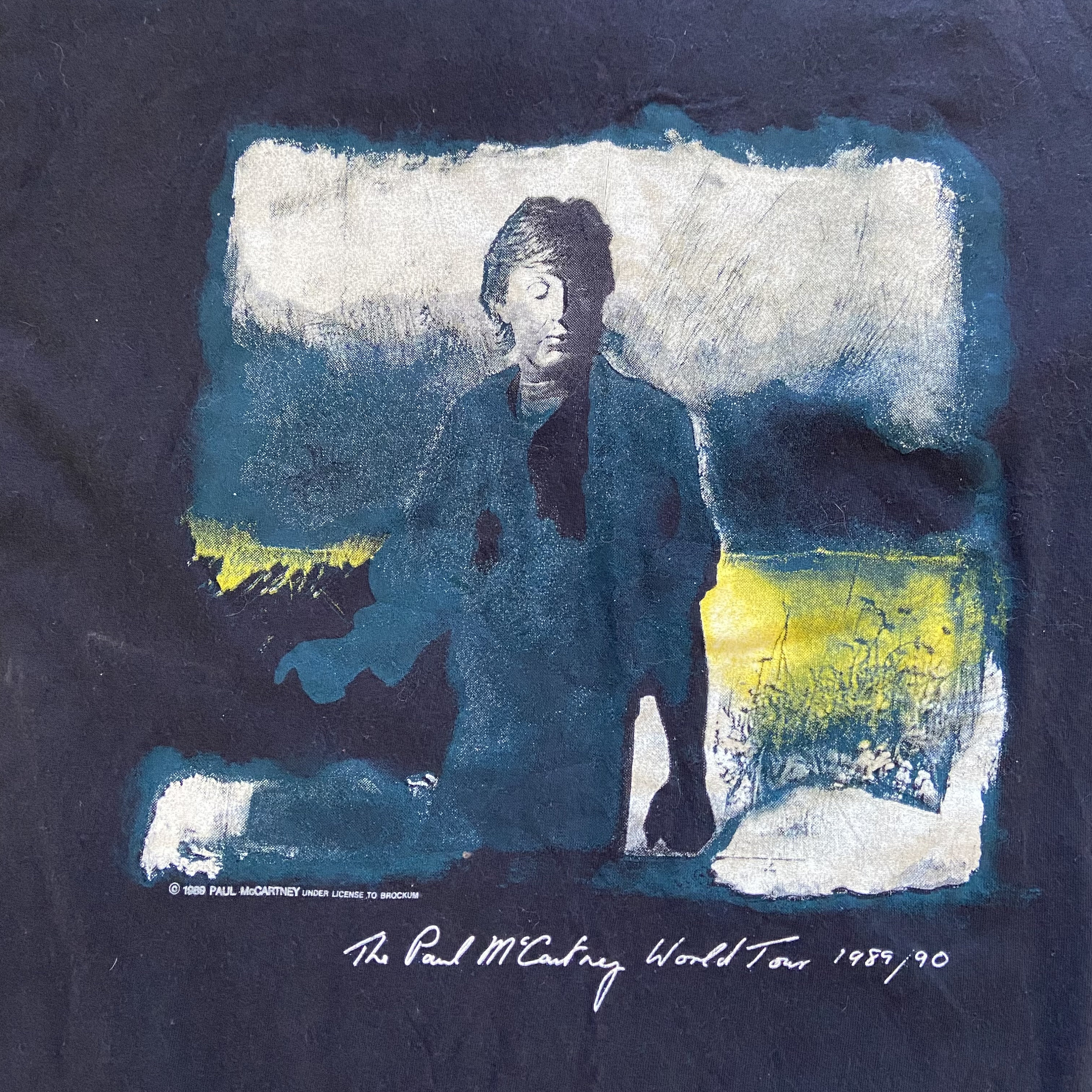 Vintage Paul Mccartney T-shirt Mens Large World Tour 1989 1990 80s