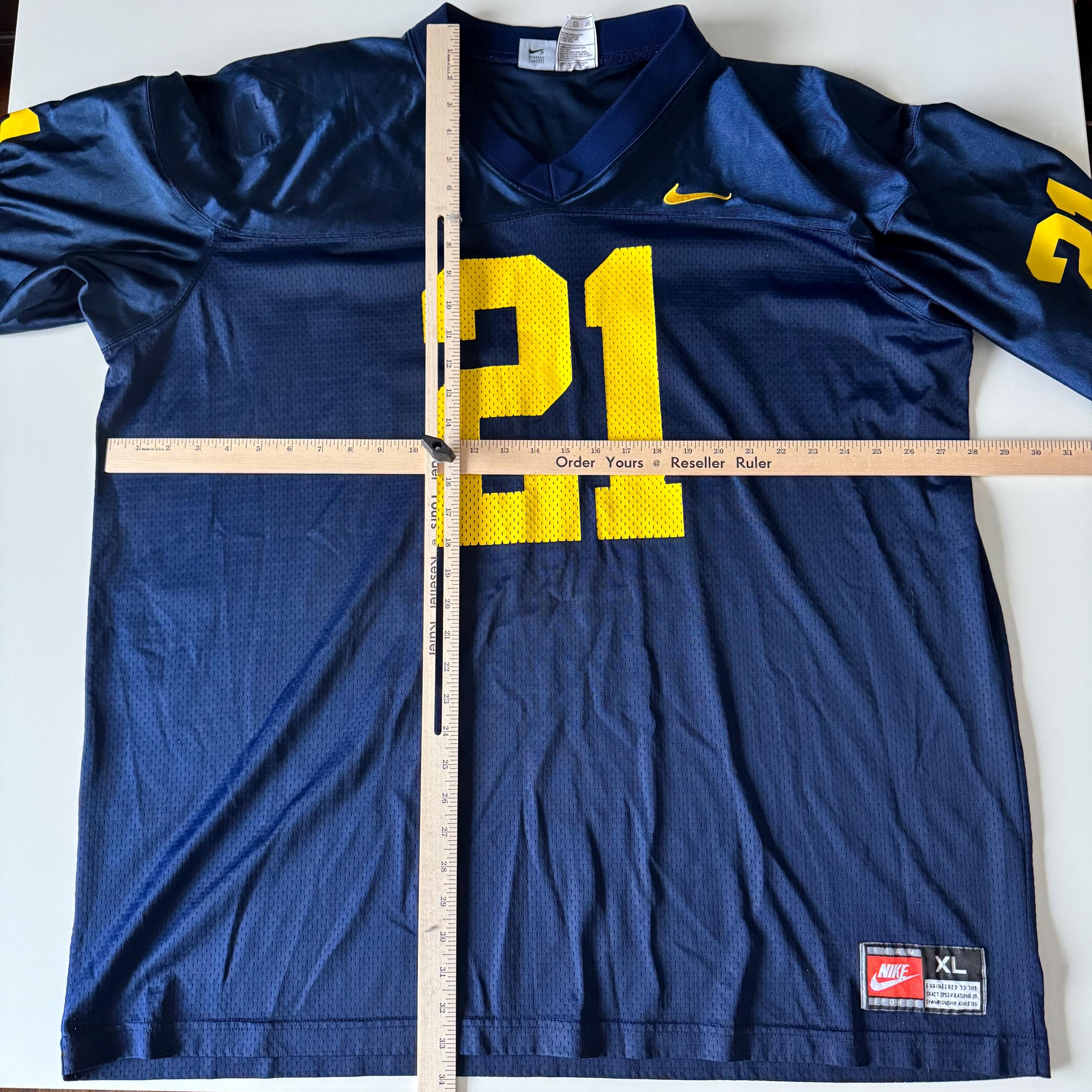 Vintage 90s Nike Michigan Wolverines Desmond Howard Football