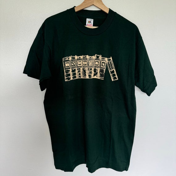 Vintage Borders Books Shirt Mens Large Green Books & Music
