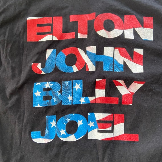 Vintage 1994 Elton John Billy Joel T-shirt Mens XL 90s Music
