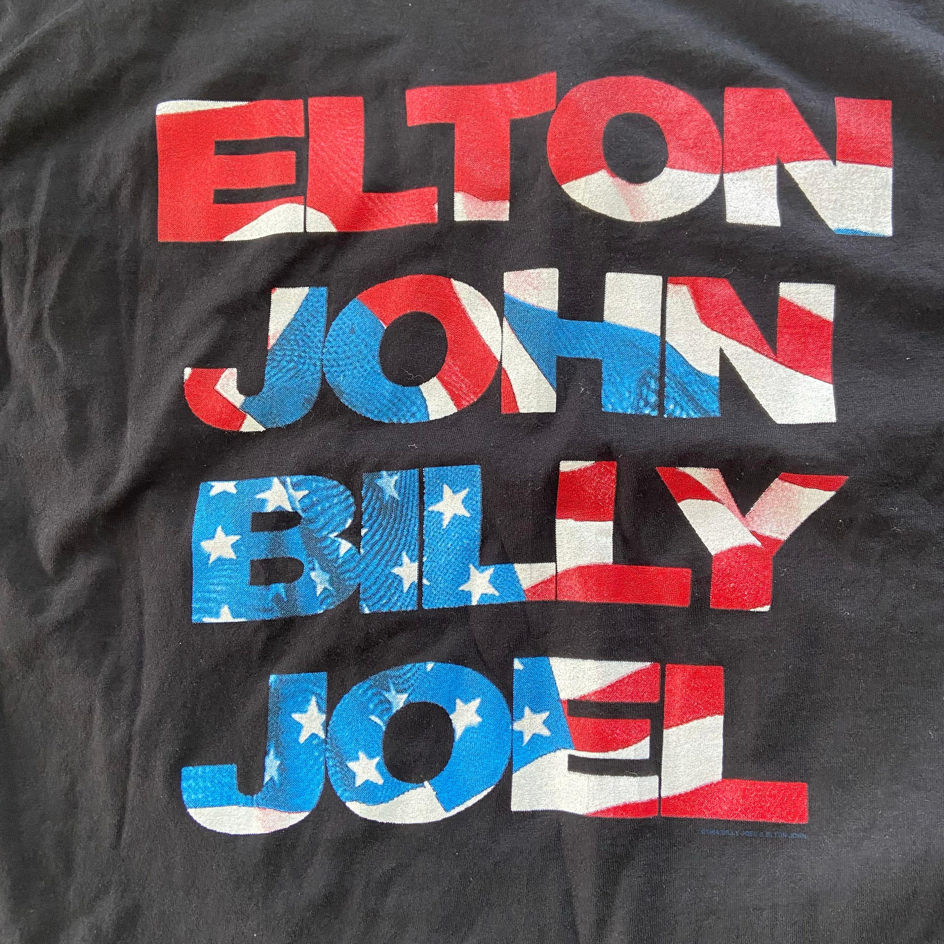 Vintage 1994 Elton John Billy Joel T-shirt Mens XL 90s Music