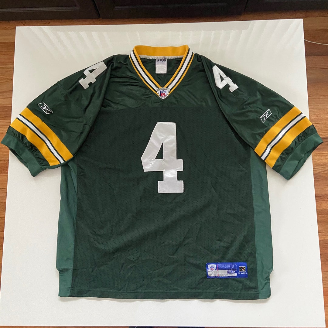 Vintage 90s Reebok Brett Favre Green Bay Packers Jersey Mens 52