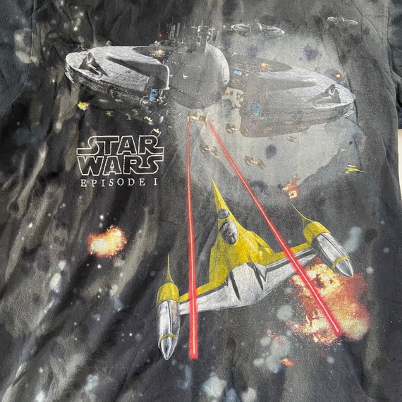 Vintage 90s Star Wars T-shirt Mens XL XXL Episode 1 the Phantom