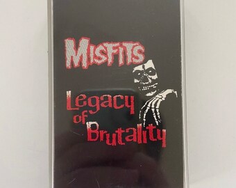 Vintage Misfits Legacy of Brutality Cassette Tape 1985 Punk Rock Album Rare OOP Danzig