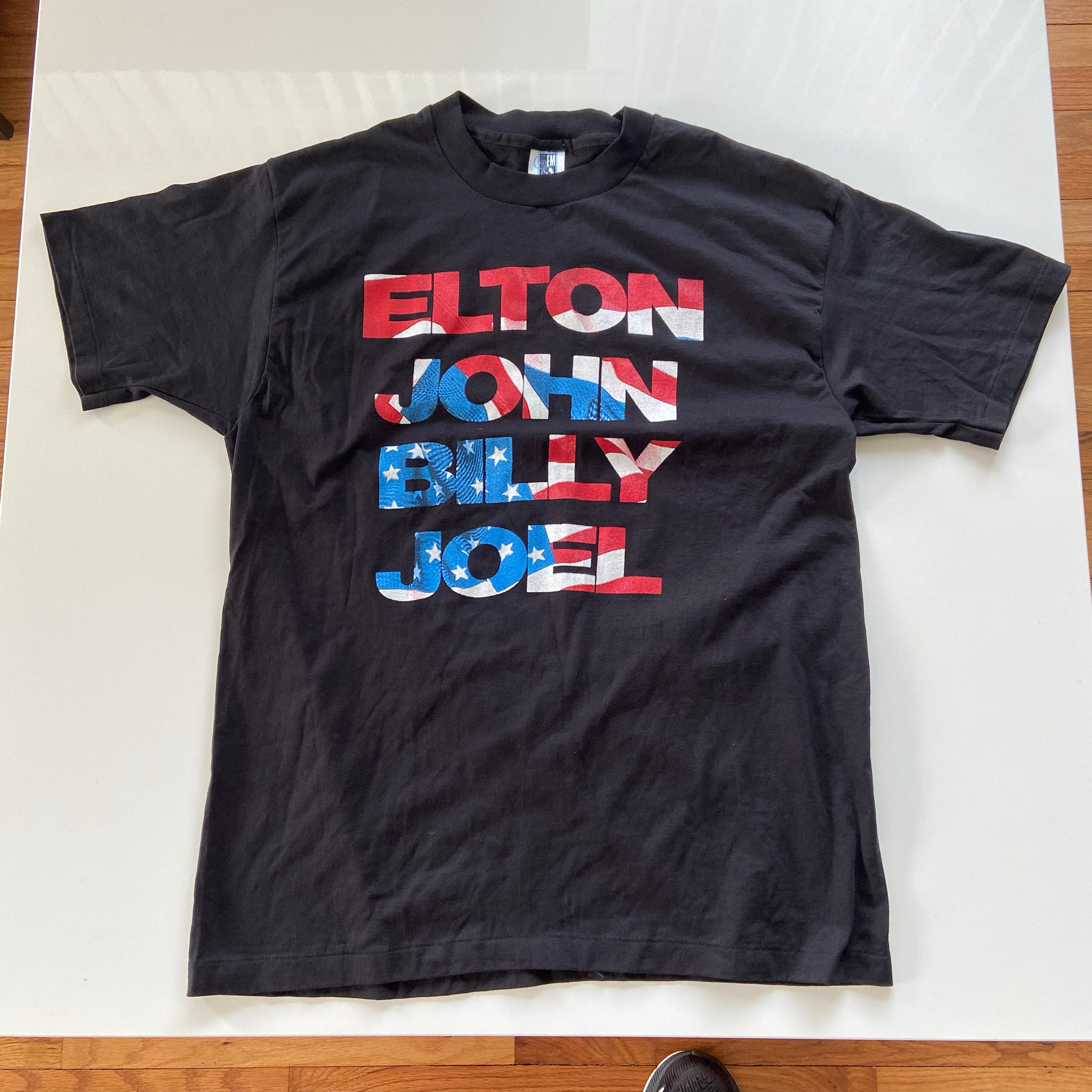 Vintage 1994 Elton John Billy Joel T-shirt Mens XL 90s Music