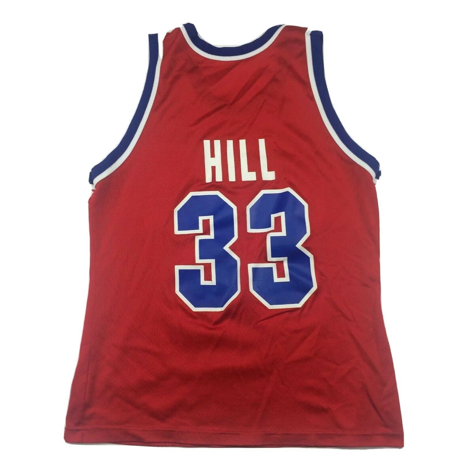 Vintage 90s Champion Grant Hill Detroit Pistons Jersey Mens 40 NBA