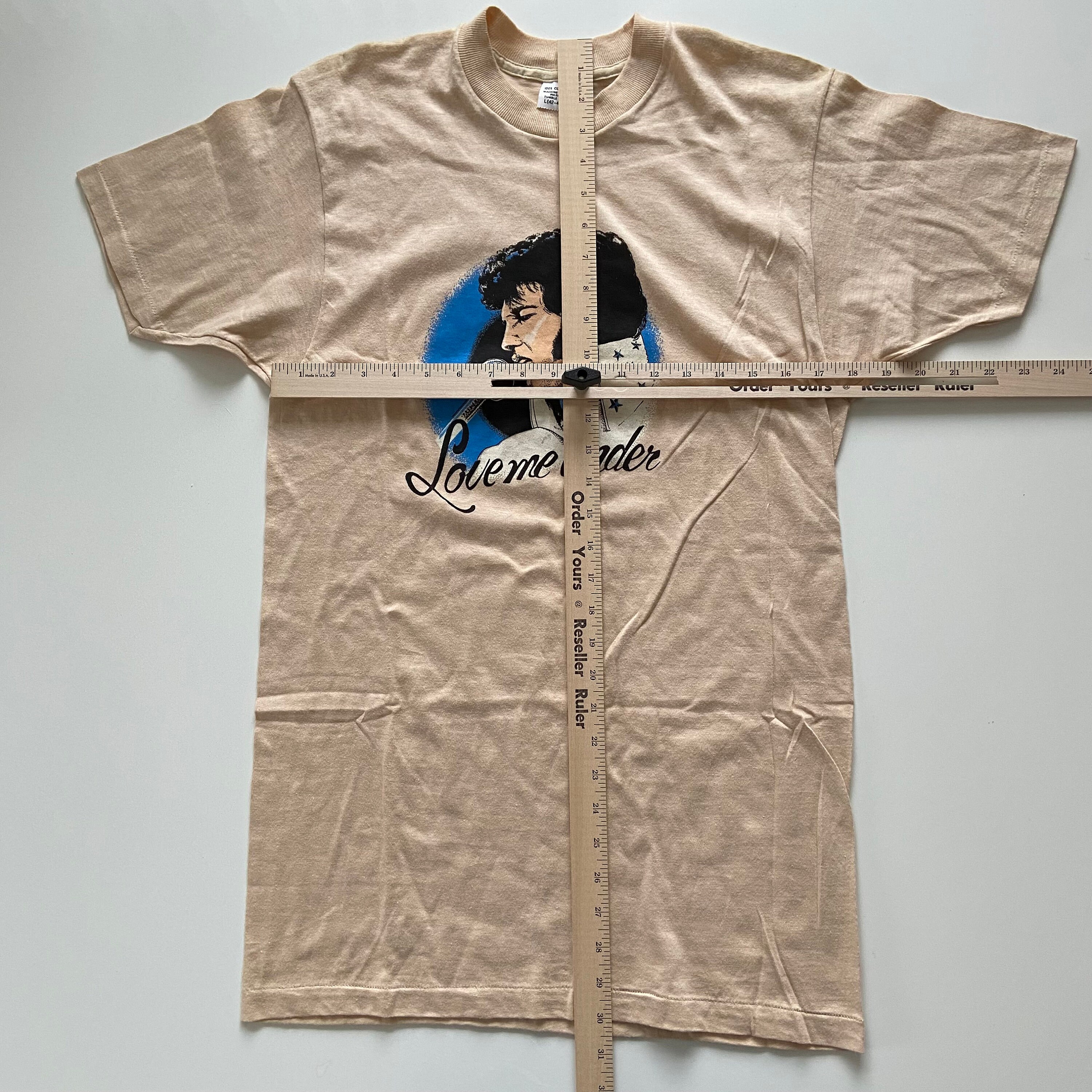 Vintage 70s Elvis Presley Love Me Tender T-shirt Mens Medium 