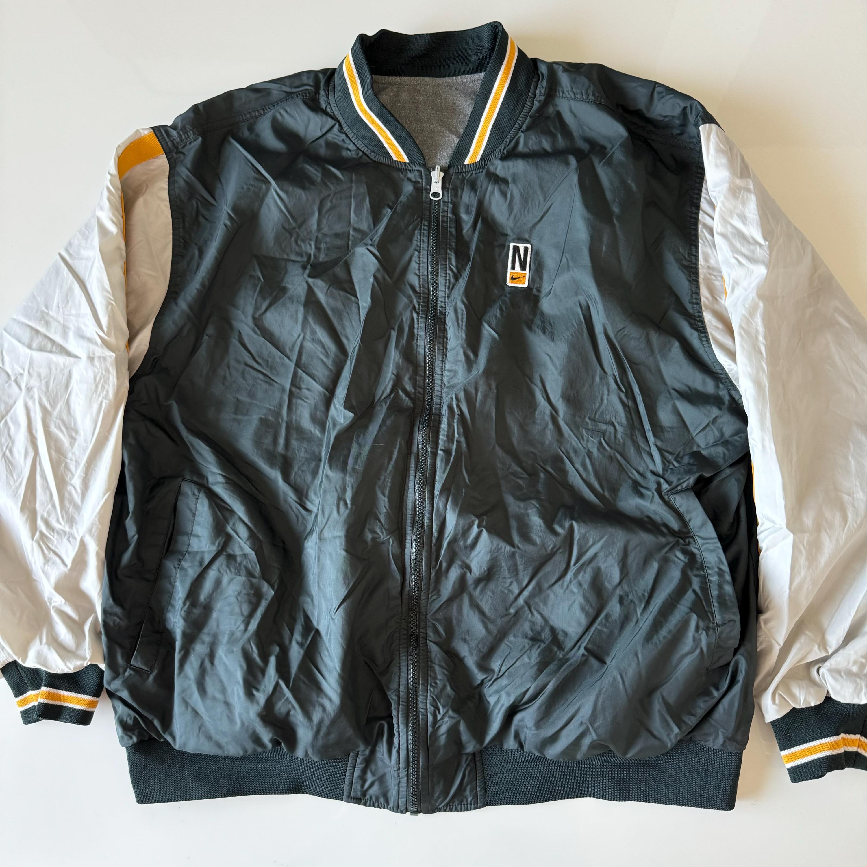 nike down quilted colorblock bomber jacket