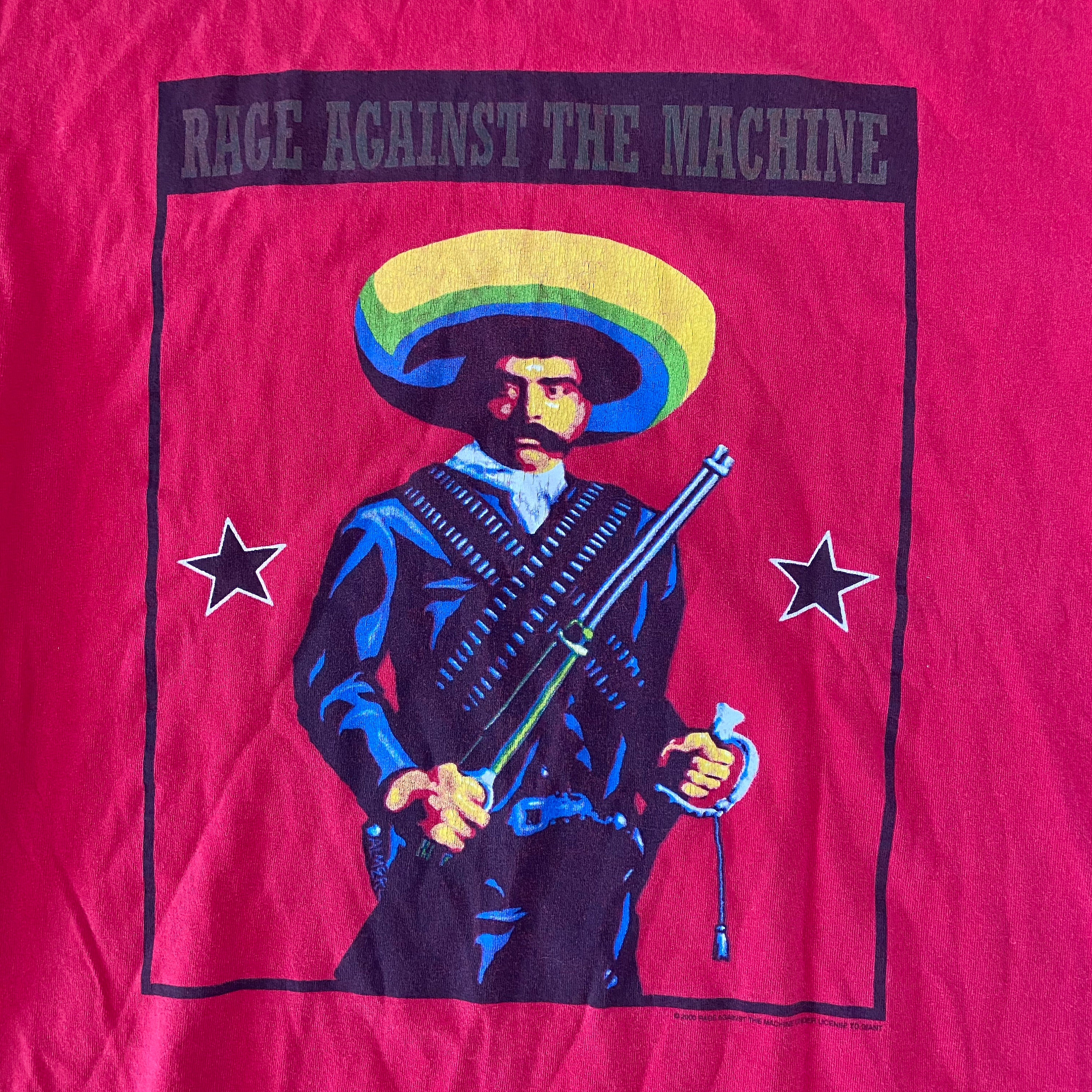 2000 Rage Against the Machine Emiliano Zapata Shirt Adult