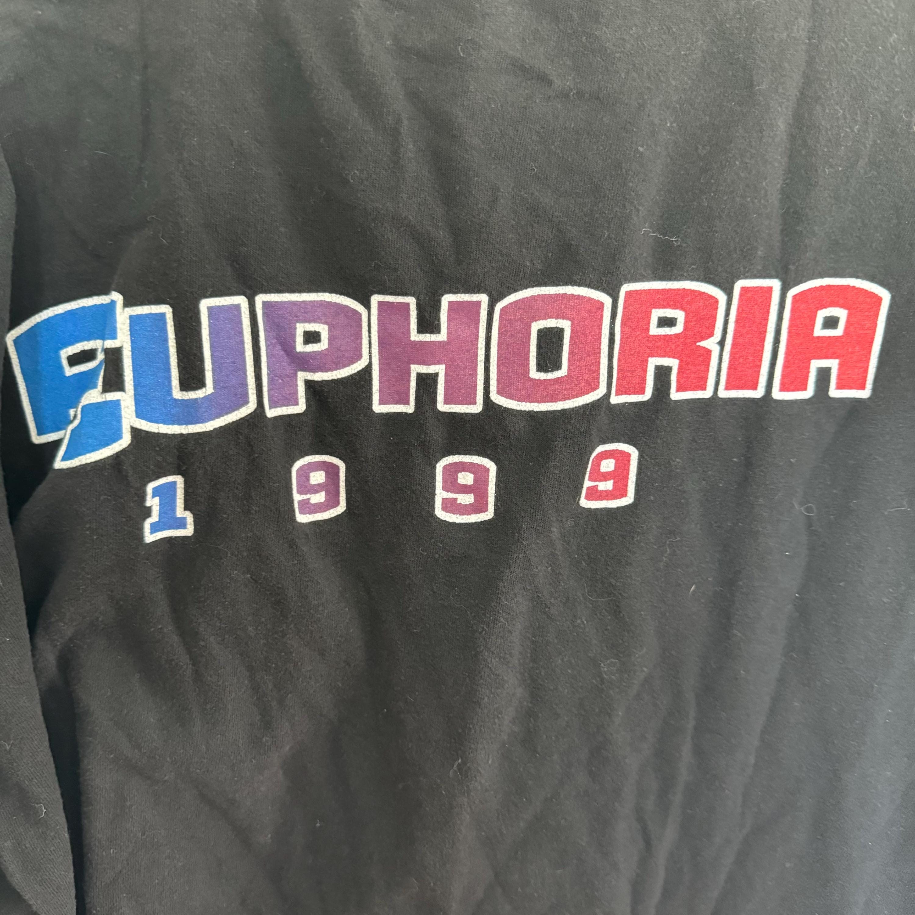 Vintage 1999 Def Leppard T-shirt Mens XL Black 90s Euphoria Tour