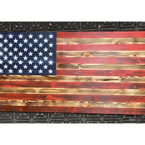 Wooden American Flag