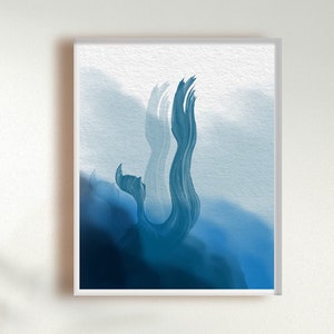 Navy Blue, Indigo, Black, Blue,  Abstract Wall Art, Bedroom Livingroom Wall Art, Instant Download, Modern Minimalist Art, Home Gift Idea