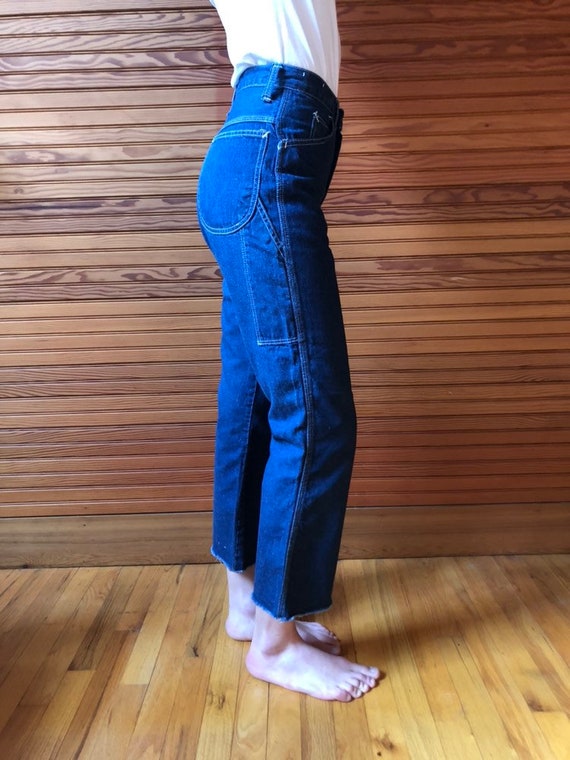 vintage cropped wide leg carpenter jeans small
