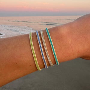 dainty handwoven bracelets, stacking bracelets, seed bead wrap bracelets, bohemian bracelets, boho beach jewelry