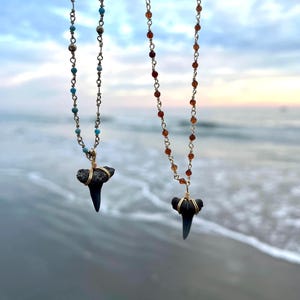 shark tooth necklace, ocean lover necklace, everyday beachy jewelry, unique beach necklace, shark lover gift
