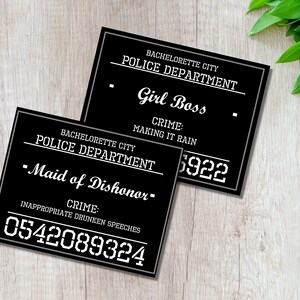 Bachelorette Party Mugshots | Bachelorette Party Game | Bridal Party ...