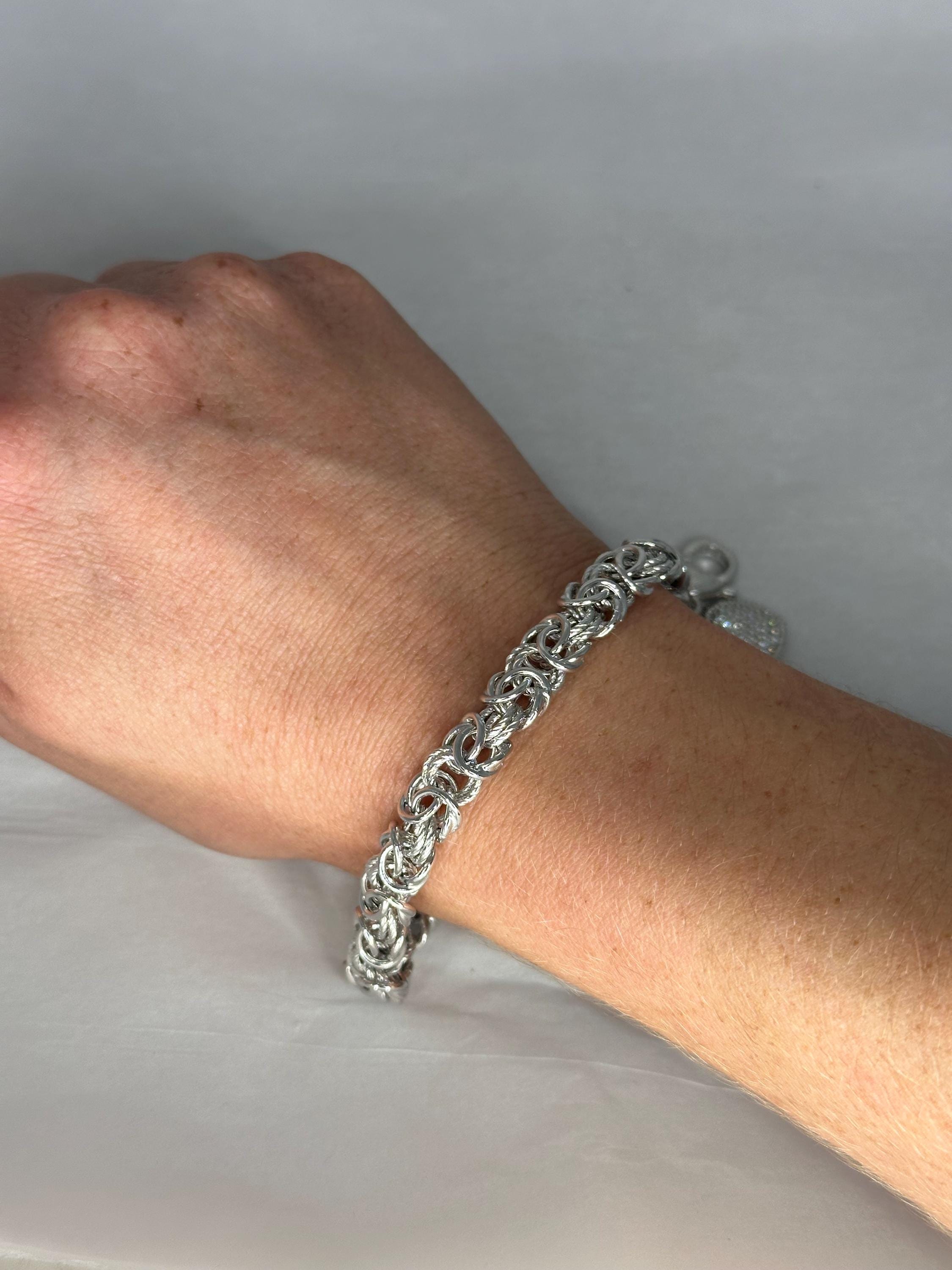 BOTTEGA VENETA Cubic Zirconia ブレスレット Bottega Veneta Oxidized Sterling Silver Cubic Zirconia