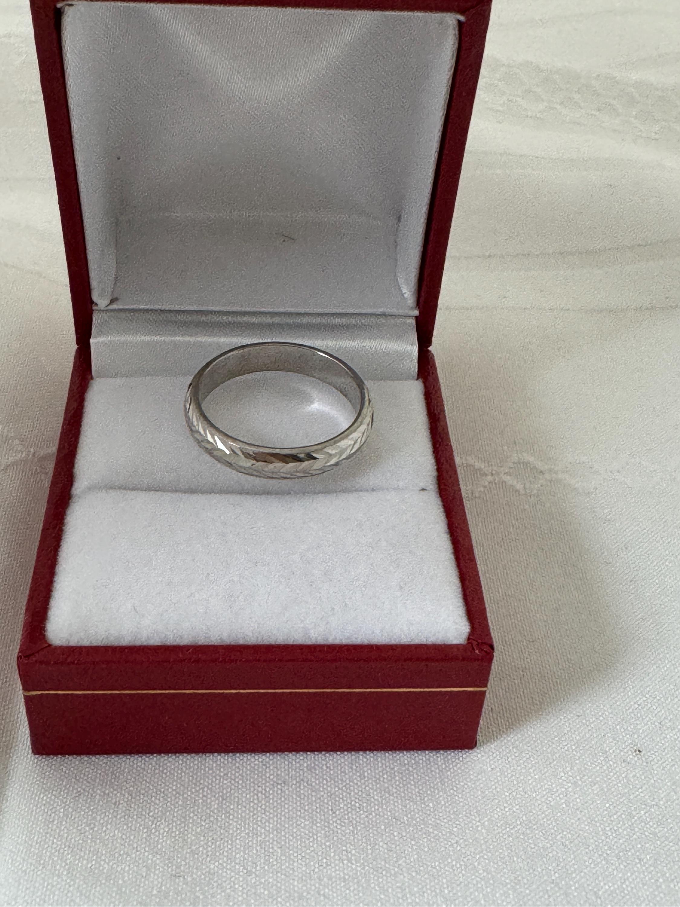 パネライ 希少 Diamond Faceted Gold Solid 18K Cut 1.38 Gold White Band Ring お笑い・バラエティ