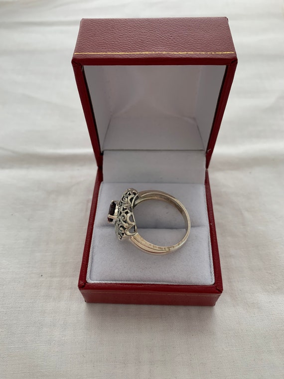 Ruby Garnet Color Heart Shape Simulated Gemstone … - image 6