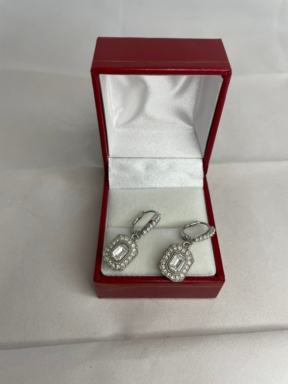 Givenchy Crystal Rectangular Accent Stones Dangle… - image 4