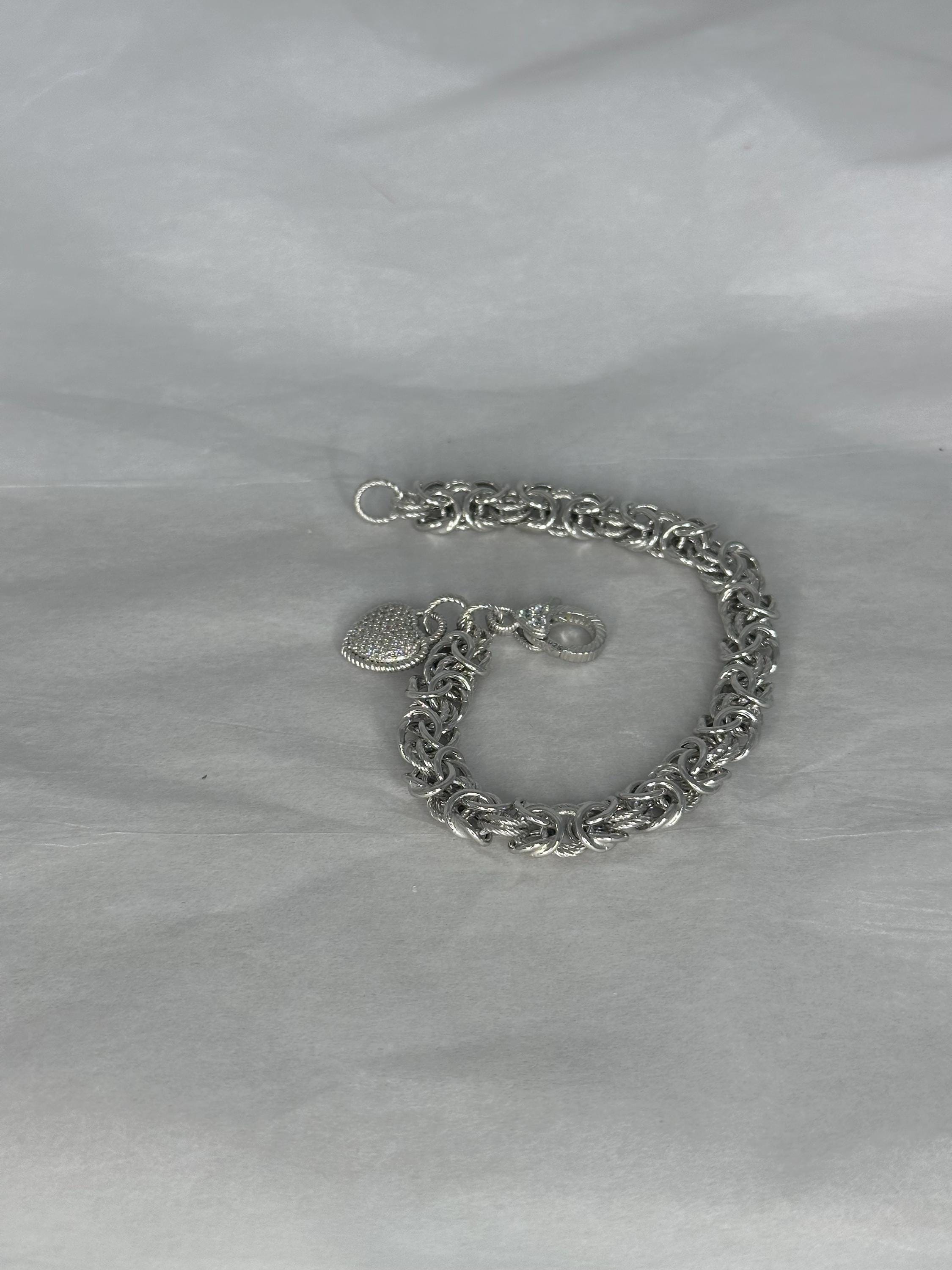 BOTTEGA VENETA Cubic Zirconia ブレスレット Bottega Veneta Oxidized Sterling Silver Cubic Zirconia