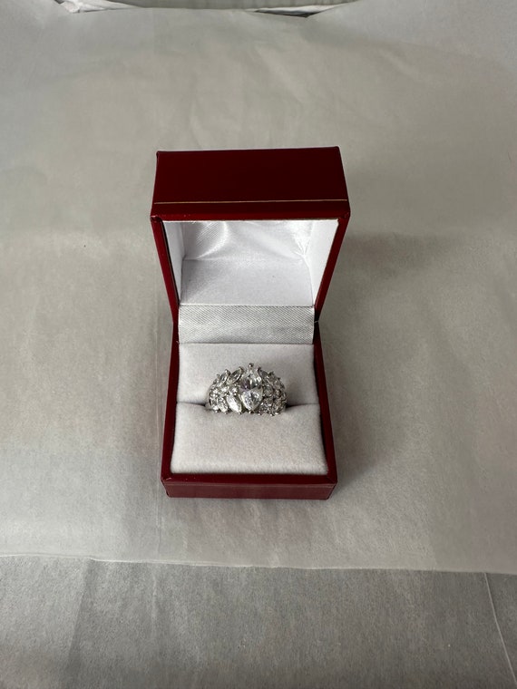 Buy Moissanite Lever Back Earrings in Platinum Over Sterling Silver 2