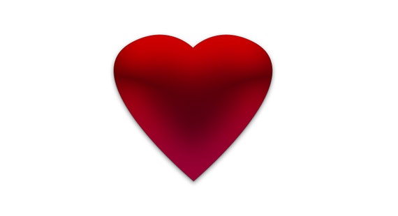 Big 3d Heart Vector Etsy