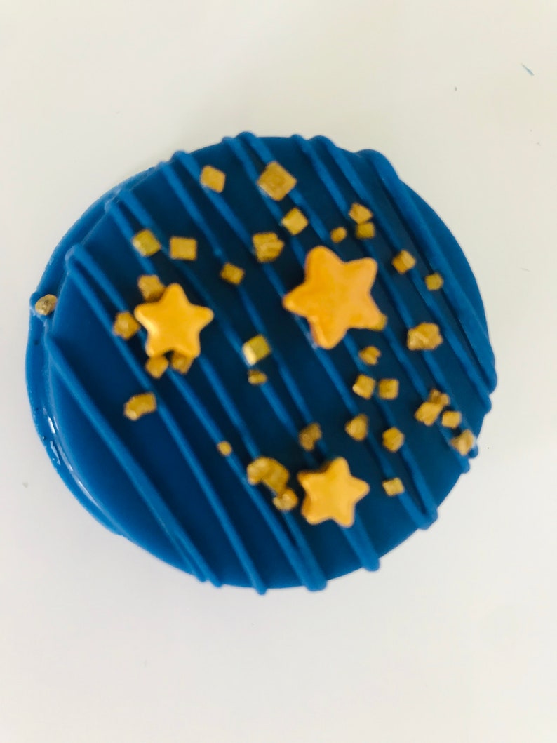 Royal Blue Chocolate Covered Pretzels Oreo Cookies Rice Krispy Etsy