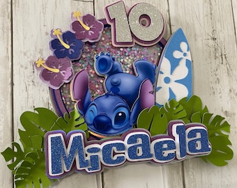 3D Cake Topper, 3D Cake Topper, Cake Topper personalisiert, Cake Topper, lilo y stitch party