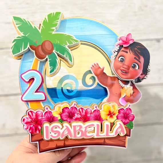 JeVenis Moana Cake Topper E Decorazioni: Set Completo Per Torte E Cupcake A Tema Moana