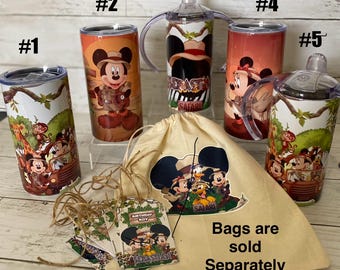 Custom Mickey and Minnie Mouse Tumbler: 12oz Stainless Steel Sippy Cup