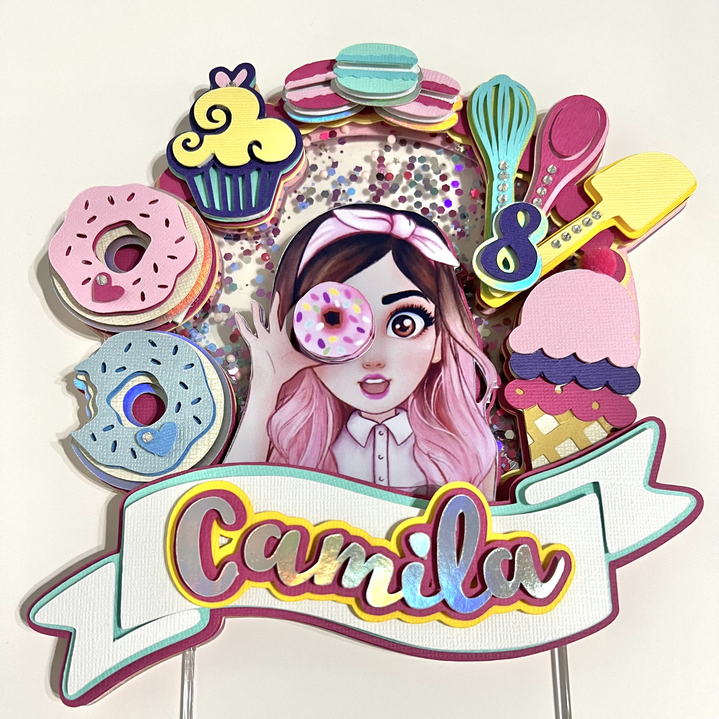 Cupcakes cake topper