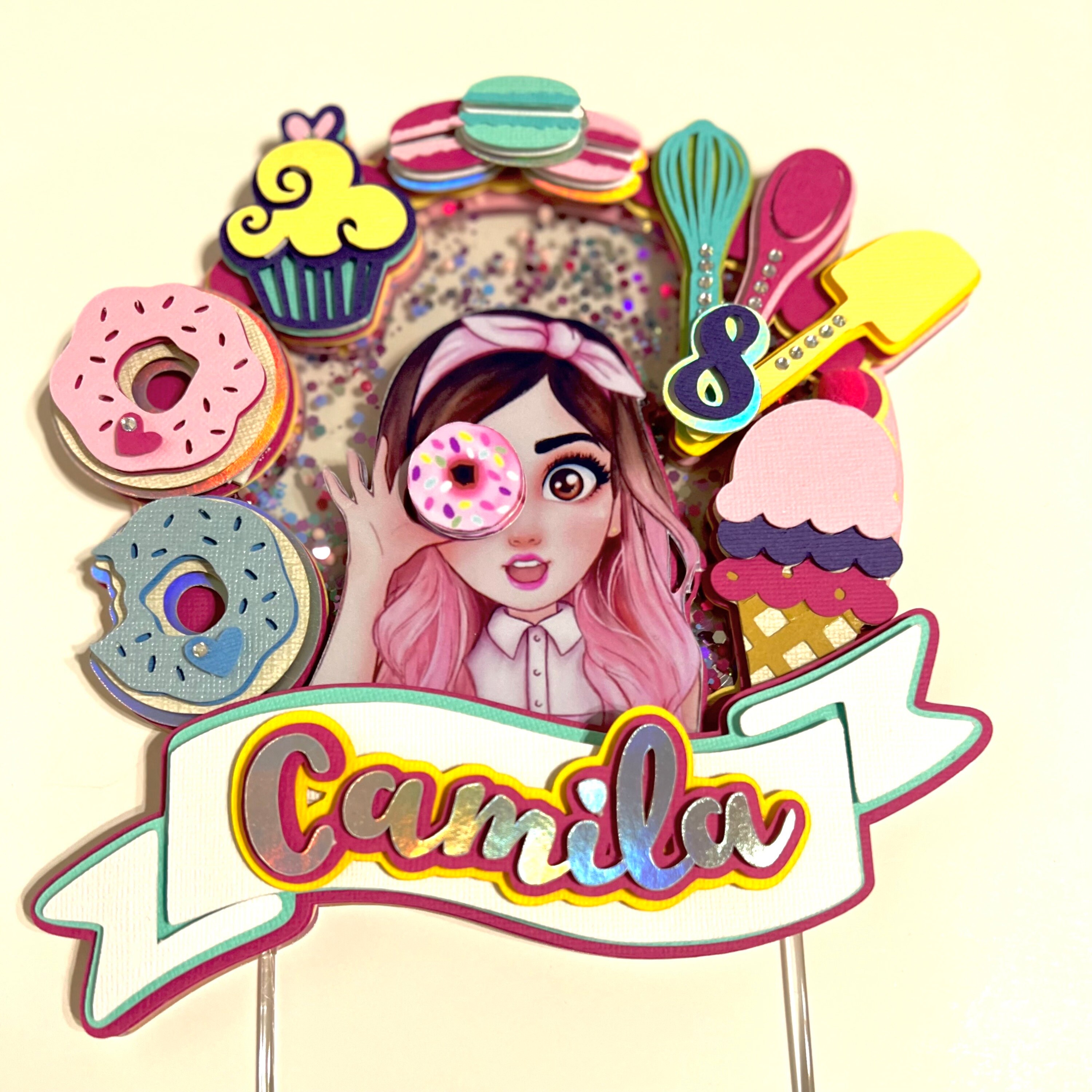 Cupcakes cake topper