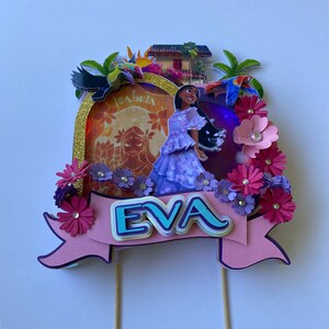 Encanto cake topper, light up  encanto topper cake, Encanto birthday party, birthday party, personalized 3D cake topper, encanto theme party