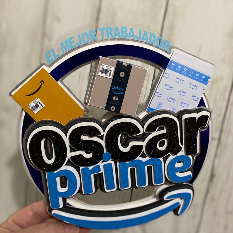 Amazon Prime Cake Topper Personalized, Amazon Prime Cake Topper, 3D