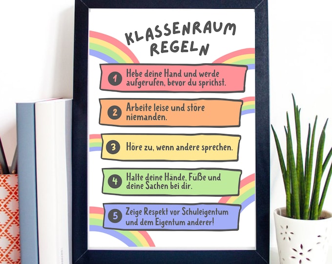 Klassenraum Deko Deutsch I Riesen-Bundle mit grünem Naturthema I