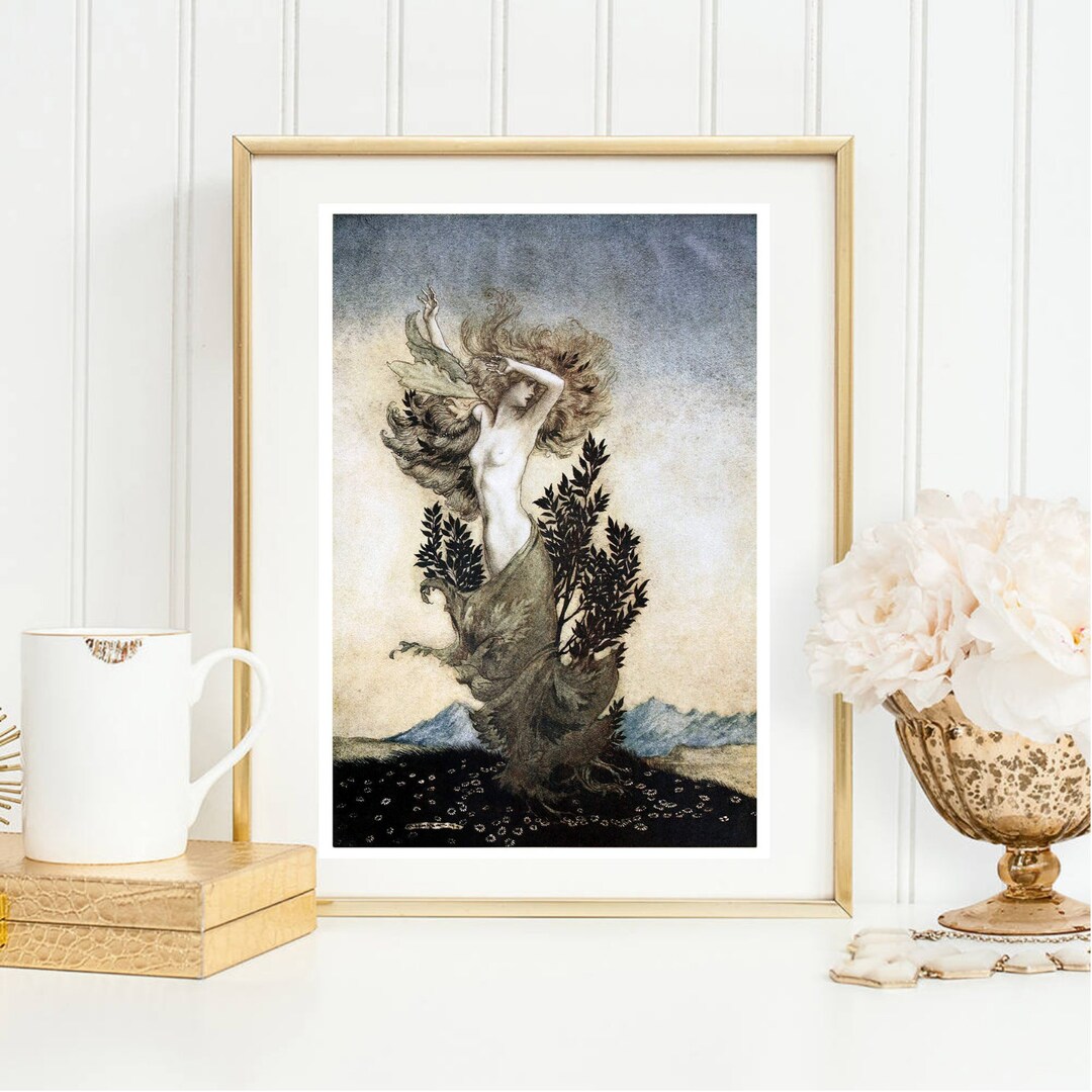 Din A4 Art Print Unframed Arthur Rackham Root-bound, Mrs. Tree Roots ...