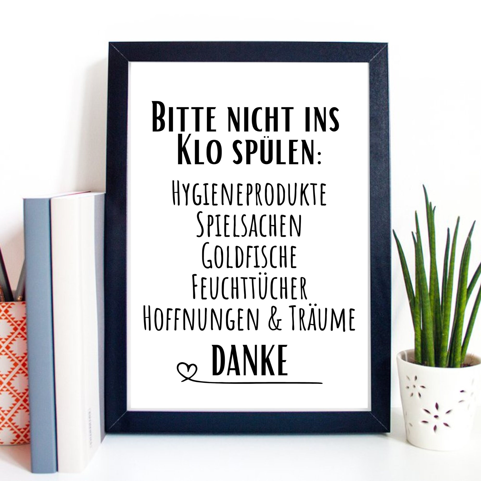 Toiletten-Regeln Druck A4 – Witziger Spruch Für Gäste-WC, Matt, 230g Papier