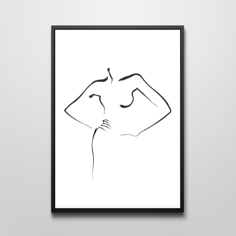 Din A4 Fisch Kunstdruck - Stachelfisch Retro Maritim Poster Ungerahmt