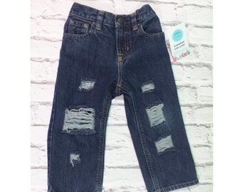 boys elastic waist jeans