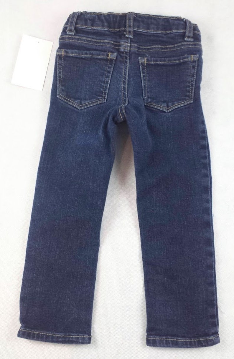 Destroyed Adjustable Waist Jeans Toddler/'s Refashioned Distressed Denim Jeans Free Shipping Toddler Girl/'s Size 3 T Skinny Jeans