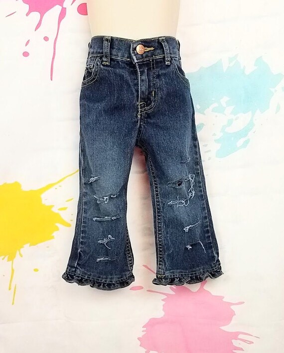 size 18 distressed jeans