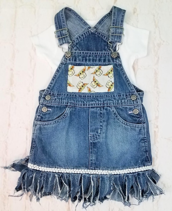 Jean overall cheap skirt toddler