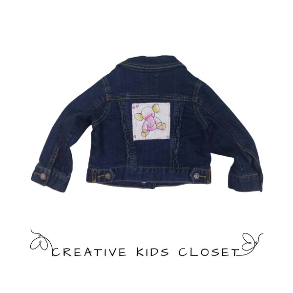 Girls Jean Jacket Etsy
