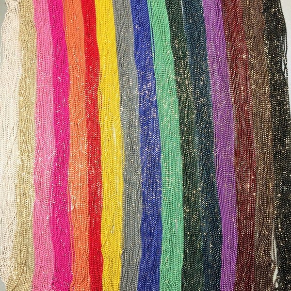 Chaîne décorative de 1,5 mm, chaîne scintillante à billes sur laiton, chaîne de perles, chaîne à billes, 50 cm