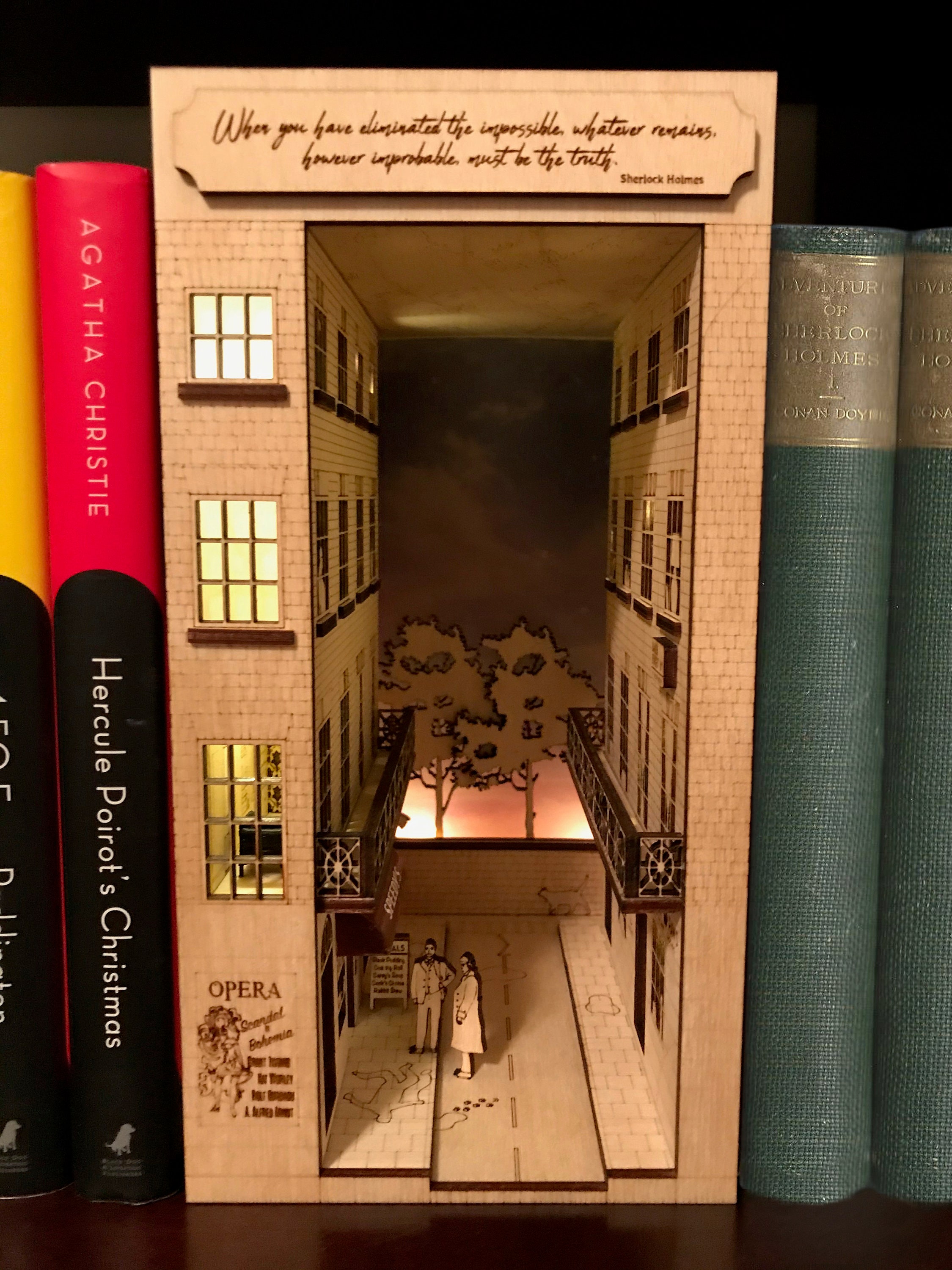 Sherlock Holmes Escape Room Book Nook DIY Kit Etsy